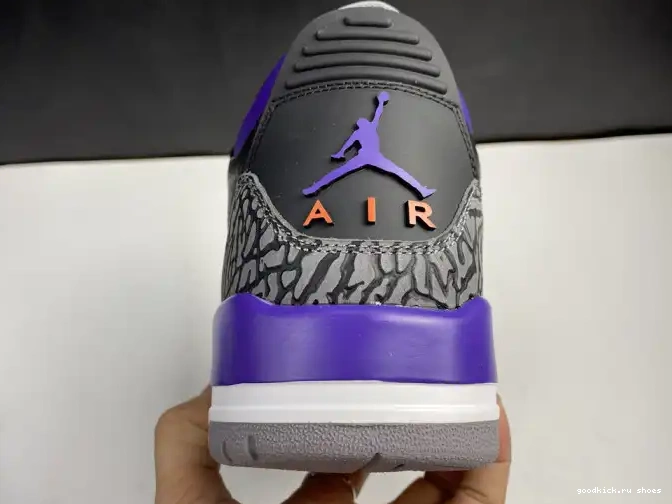 Rep Jordan Air Retro 3 050 CT8532 Black Court Purple 0610